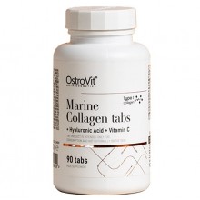 Хондропротектор (для спорта) OstroVit Marine Collagen + Hyaluronic Acid + Vitamin C 90 Tabs