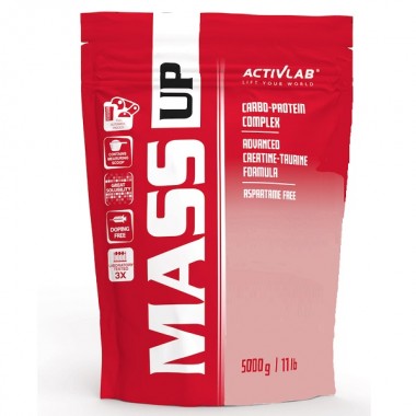 Гейнер Activlab Mass UP 5000 g /50 servings/ Strawberry