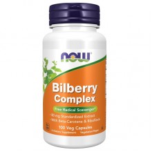 Комплекс для профилактики зрения NOW Foods Bilberry Complex 80 mg 100 Caps