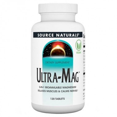 Микроэлемент Магний Source Naturals Ultra-Mag 120 Tabs
