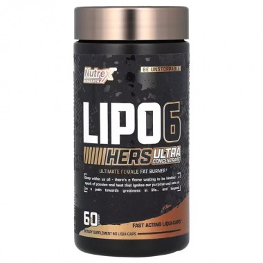 Комплексный жиросжигатель Nutrex Lipo-6 Black Hers Ultra Concentrate 60 Caps