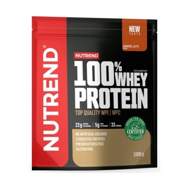 Протеин Nutrend 100% Whey Protein 1000 g /33 servings/ Caramel Latte