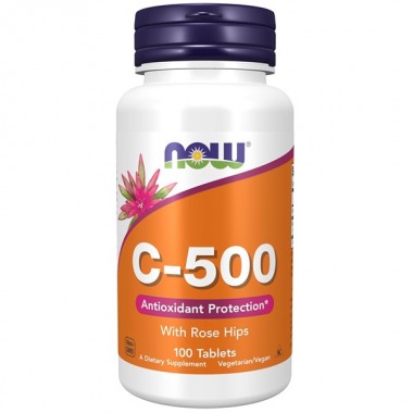 Витамин C NOW Foods Vitamin C-500 Rose Hips 100 Tabs