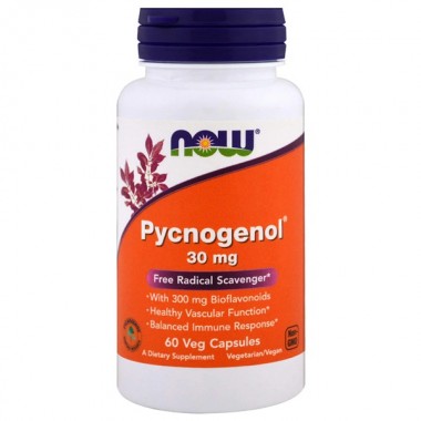 Пикногенол NOW Foods Pycnogenol 30 mg 60 Veg Caps
