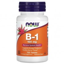Тиамин NOW Foods Vitamin B-1 /Thiamine 100 mg 100 Tabs