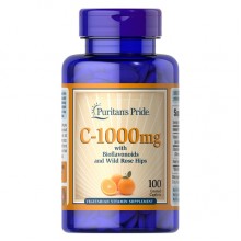 Витамин C Puritan's Pride Vitamin C-1000 mg with Bioflavonoids & Rose Hips 100 Caplets Витамин C Puritan's Pride Vitamin C-1000 mg with Bioflavonoids & Rose Hips 100 Caplets