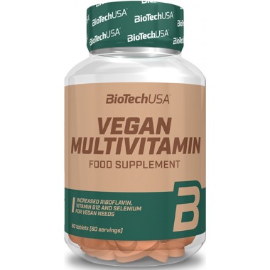 Витаминно-минеральный комплекс для спорта BioTechUSA Vegan Multivitamin 60 Tabs Витаминно-минеральный комплекс для спорта BioTechUSA Vegan Multivitamin 60 Tabs