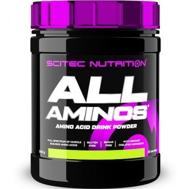 Аминокомплекс для спорта Scitec Nutrition All Aminos 340 g /20 servings/ Green Tea Raspberry Аминокомплекс для спорта Scitec Nutrition All Aminos 340 g /20 servings/ Green Tea Raspberry