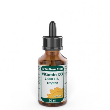 Витамин D The Nutri Store Vitamin D3 1000 IU Vegan drops 30 ml ФР-00000166-2