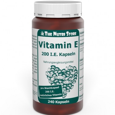 Витамин E The Nutri Store Vitamin E 200 IU 240 Caps ФР-00000226
