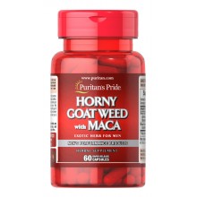 Тонизирующее средство Puritan's Pride Horny Goat Weed with Maca 60 Caps