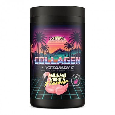 Хондропротектор (для спорта) OstroVit Collagen And Vitamin C 400 g /40 servings/ Miami Vibes