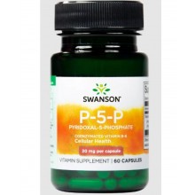 Пиридоксин Swanson P-5-P Pyridoxal-5-Phosphate 20 mg 60 Caps Пиридоксин Swanson P-5-P Pyridoxal-5-Phosphate 20 mg 60 Caps