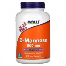 Урологический препарат NOW Foods D-Mannose 500 mg 240 Veg Caps Урологический препарат NOW Foods D-Mannose 500 mg 240 Veg Caps