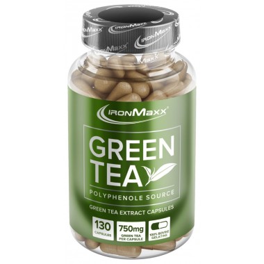 Натуральная добавка для спорта IronMaxx Green Tea 130 Caps