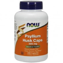Клетчатка NOW Foods Psyllium Husk Cap 500 mg 200 Caps