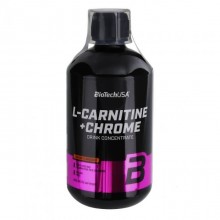 Жиросжигатель для спорта BioTechUSA L-Carnitine 35.000+Chrome 500 ml Orange