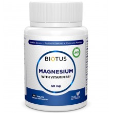 Микроэлемент Магний Biotus Magnesium with Vitamin B6 100 Tabs BIO-530210
