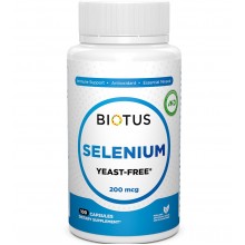 Селен Biotus Selenium 200 mcg 100 Caps BIO-530852