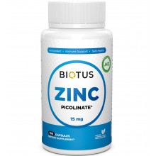 Микроэлемент Цинк Biotus Zinc Picolinate 15 mg 100 Caps BIO-530470