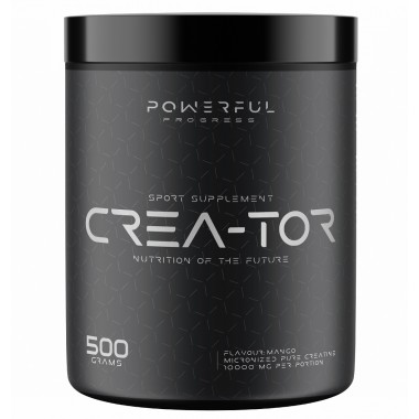 Креатин моногидрат Powerful Progress Crea-Tor Micronized 500 g /100 servings/ Mango