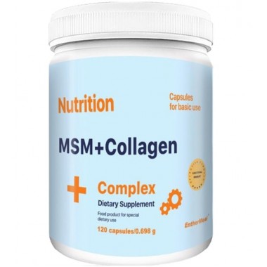 Хондропротектор (для спорта) EntherMeal MSM+Collagen Complex 120 Caps