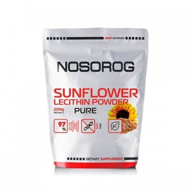 Лецитин для спорта Nosorog Nutrition Sunflower Lecithin Powder 200 g /40 servings/ Pure Лецитин для спорта Nosorog Nutrition Sunflower Lecithin Powder 200 g /40 servings/ Pure