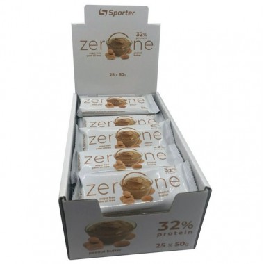 Протеиновый батончик Sporter Zero One 25 х 50 g Peanut Butter Протеиновый батончик Sporter Zero One 25 х 50 g Peanut Butter
