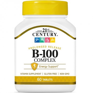 В комплекс 21st Century B-100 Complex, Prolonged Release 60 Tabs