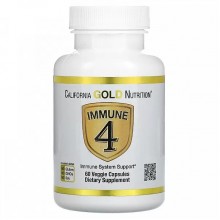 Натуральная добавка для иммунитета California Gold Nutrition Immune 4 60 Veg Caps