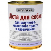 Леопольд Диета для желудочно-кишечного тракта с говядиной для собак 360 г ж/б Леопольд Диета для желудочно-кишечного тракта с говядиной для собак 360 г ж/б