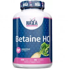 Бетаина гидрохлорид Haya Labs Betaine HCL 650 mg 90 Tabs