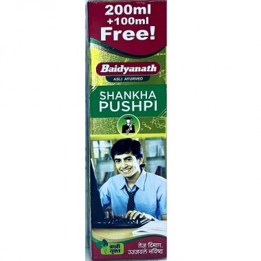 Комплекс для профилактики работы головного мозга Baidyanath Shankhа Pushpi syrup 300 ml /120 servings/