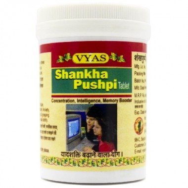 Комплекс для профилактики работы головного мозга Vyas Shankha Pushpi 60 Tabs