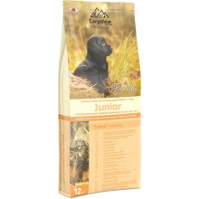 Carpathian Junior Для щенков всех пород. С курицей 35%, скумбрией 12% и сухим молоком. Для профилактики гельминтов. 12 кг.