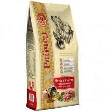 Ройчер Ягненок с рисом Гипоаллергенный корм для собак. Мясо ягненка 27%, рис 20%, коричневый рис 15%. (7,5 кг)