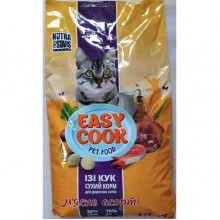 NutraFiveStars Изе Кук Мясное Ассорти EasyCook Cat Сухой корм для взрослых кошек. 10 кг.