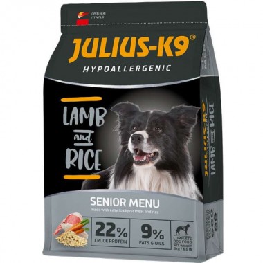  Julius K-9 Ягненок и Рис для старших собак Senior Lamb&Rice Гипоаллергенный. (3кг)