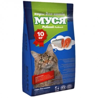 МУСЯ Корм для кошек РЫБНЫЙ , 10 кг.