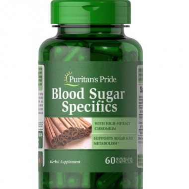 Комплекс для профилактики диабета Puritan's Pride Blood Sugar Specifics 60 Caps