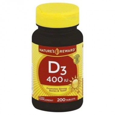 Витамин D Nature's Reward Vitamin D3, 400 IU 200 Tabs