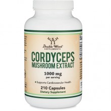 Грибной комплекс Double Wood Cordyceps Mushroom Extract 1000 mg (2 caps per serving) 210 Caps