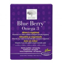 Комплекс для профилактики зрения New Nordic Blue Berry Omega 3 60 Caps