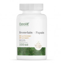 Энзимы для спорта OstroVit Bromelain + Papain 100 Caps