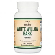 Кора ивы Double Wood White Willow Bark 400 mg 120 Caps