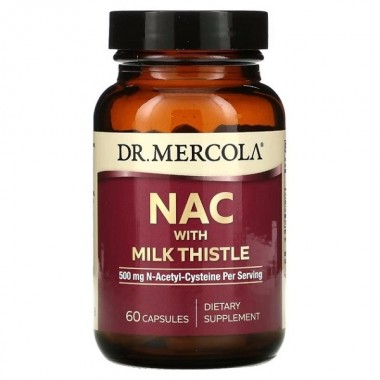 Ацетилцистеин Dr. Mercola NAC with Milk Thistle 60 Caps