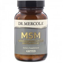 Препарат для суставов и связок Dr. Mercola MSM, Methylsulfonylmethane Sulfur Complex 60 Caps