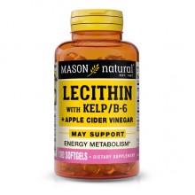 Лецитин Mason Natural Lecithin With Kelp/Vitamin B 6 Plus Cider Vinegar 100 Caps Лецитин Mason Natural Lecithin With Kelp/Vitamin B 6 Plus Cider Vinegar 100 Caps
