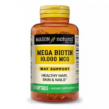 Биотин Mason Natural Mega Biotin 10000 mcg 50 Caps Биотин Mason Natural Mega Biotin 10000 mcg 50 Caps