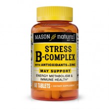 В комплекс Mason Natural Stress B-Complex With Antioxidants + Zinc 60 Tabs